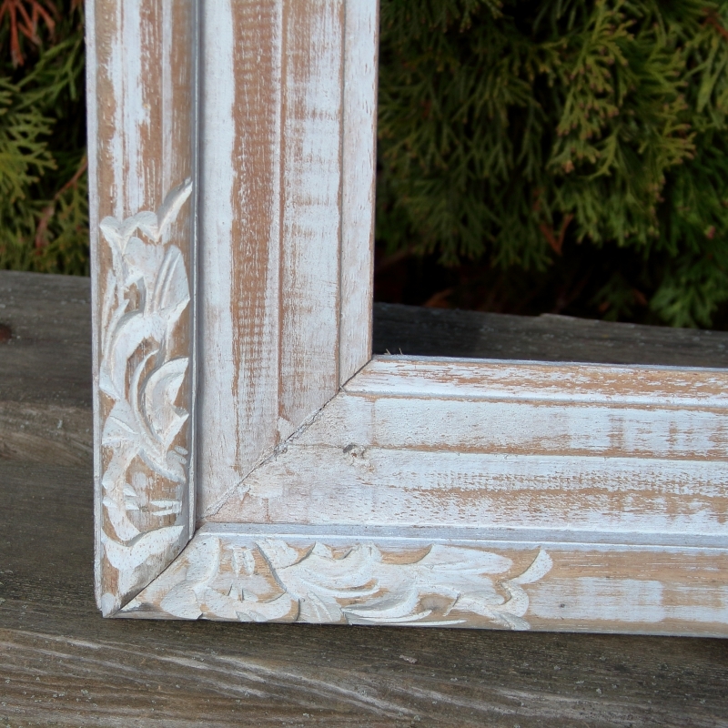 Dřevěný rám na zrcadlo světlý 75x160cm 