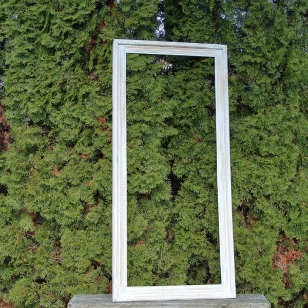 Dřevěný rám na zrcadlo světlý 75x160cm 