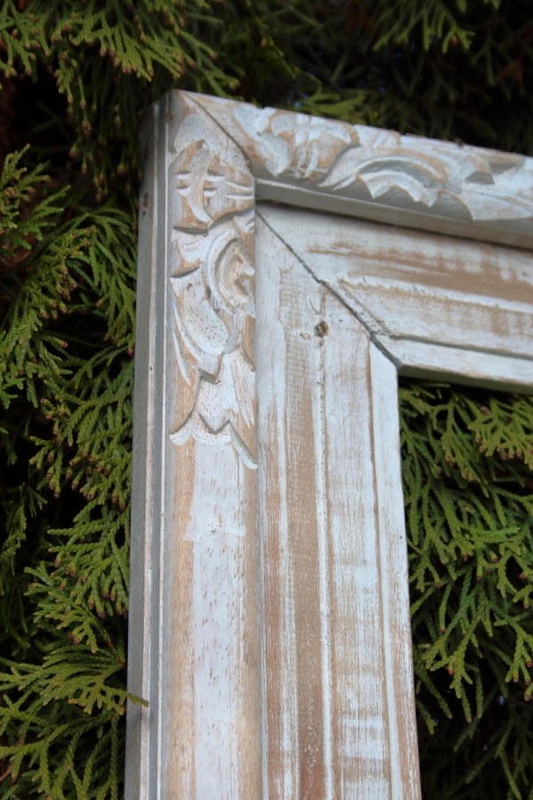 Dřevěný rám na zrcadlo světlý 75x160cm 