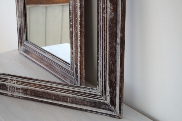 Dřevěný rám s patinou 90x60cm