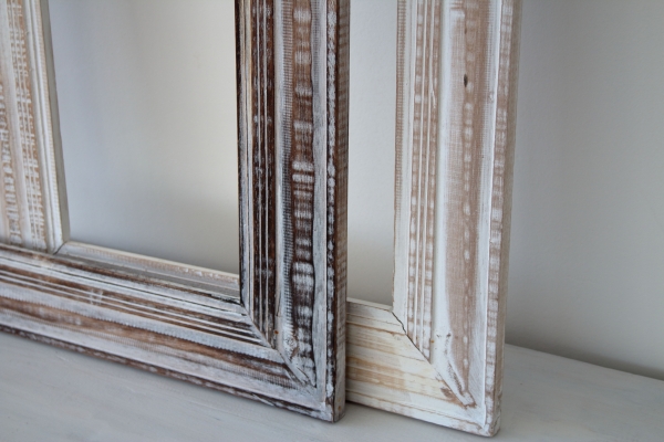 Dřevěný rám s patinou světlý 50x115cm