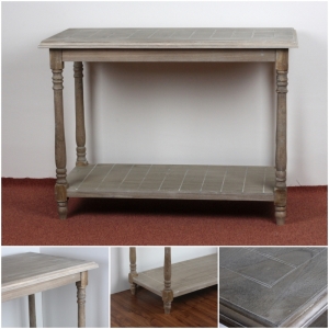 Dřevěný stůl/ostrůvek antik 122,5x60,5x90cm