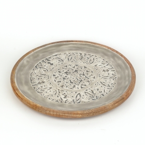 Dřevěný tác gravírovaný 30cm