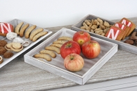 Dřevěný tác s patinou 40x15cm