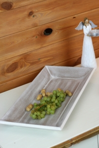 Dřevěný tác s patinou 41x21cm