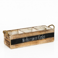 Dřevěný truhlík na květiny 33×12×10cm