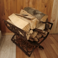 Držák na dřevo litinový