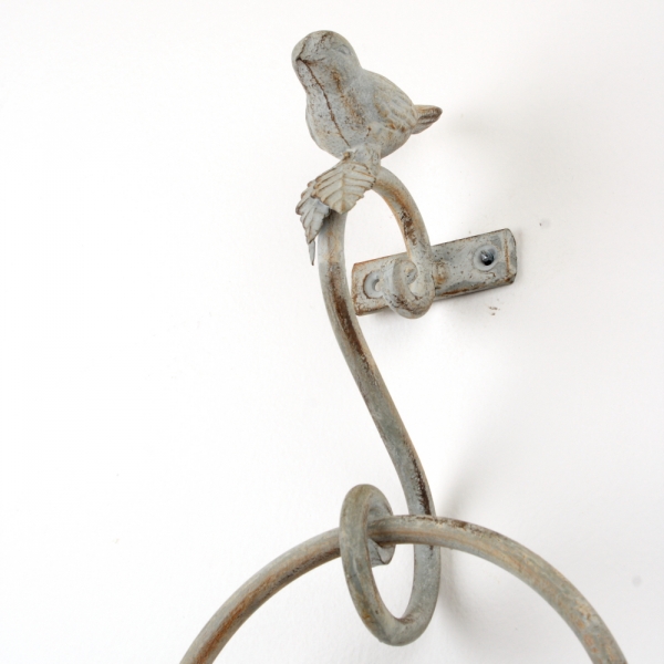 Držák na ručníky s ptáčkem 16x30cm