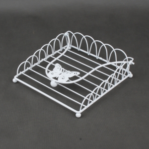 Držák na ubrousky s motýlem 18x18x4 cm