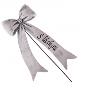 Dušičková dekorace na hrob - zápich 16cm