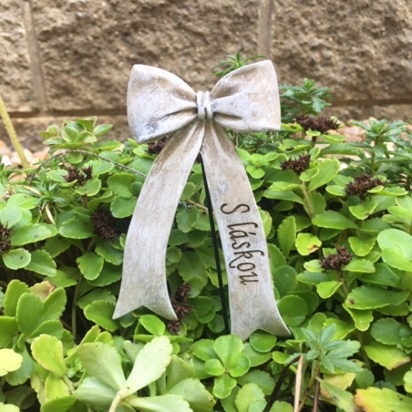 Dušičková dekorace na hrob - zápich 16cm