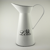 Džbán z bílého smaltu 30cm - poškozený C