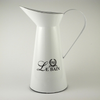 Džbán z bílého smaltu Le BAIN 30cm