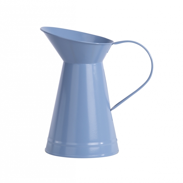 Džbánek zahradní kovový modrá