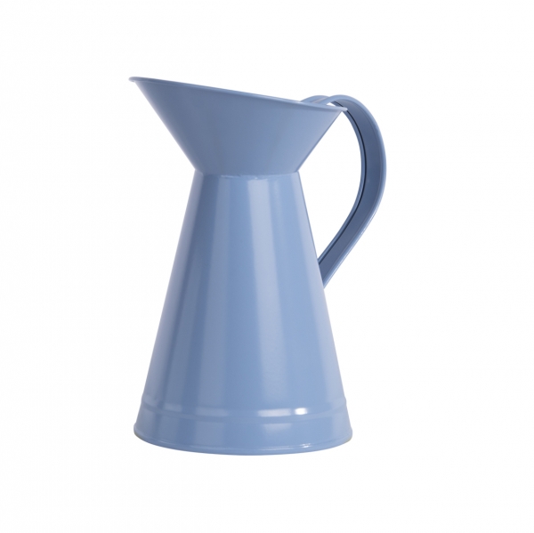 Džbánek zahradní kovový modrá