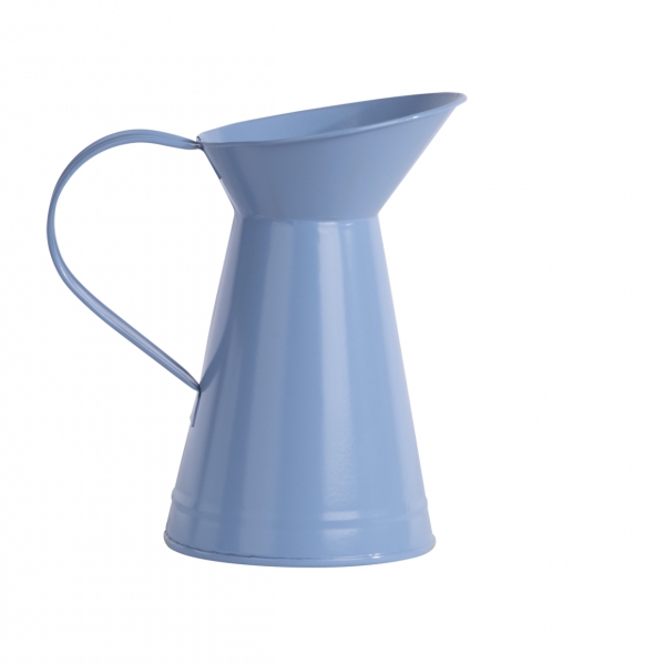 Džbánek zahradní kovový modrá