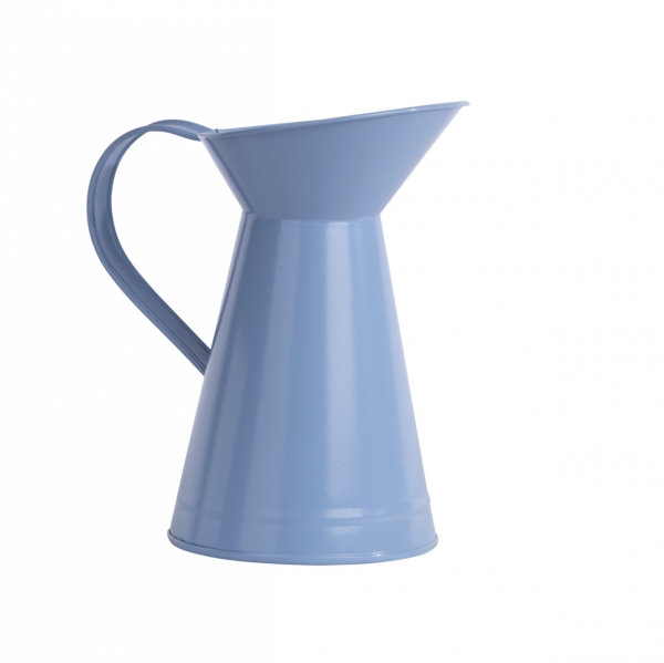 Džbánek zahradní kovový modrá