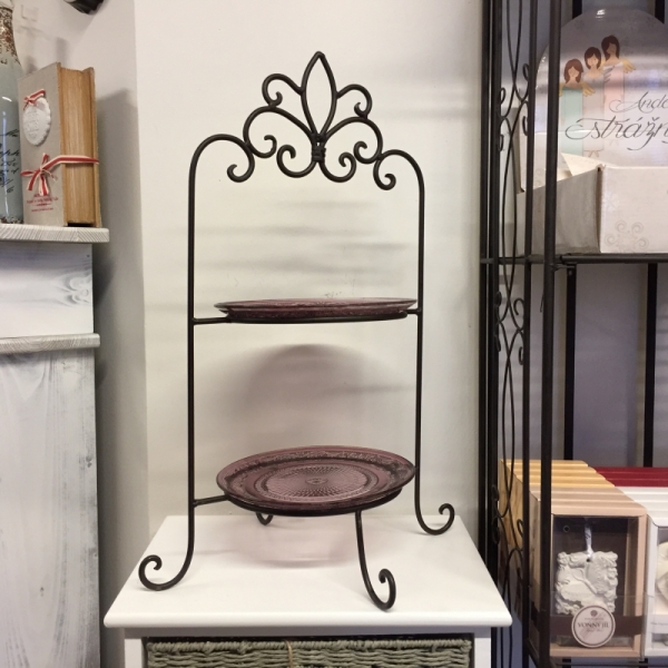 Etažér na dva talíře 57cm