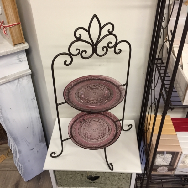 Etažér na dva talíře 57cm