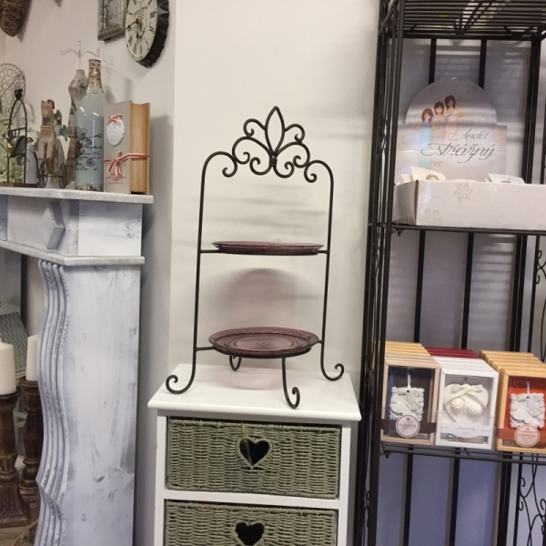 Etažér na dva talíře 57cm