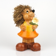 Figurka ježek stojící velký výška 23cm