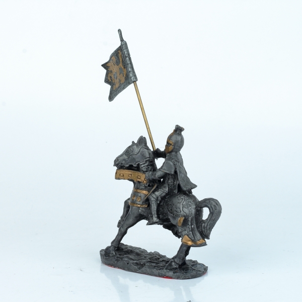 Figurka rytíře na koni 10 cm kov
