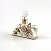 Flakón na parfém s motýlem 8x8cm