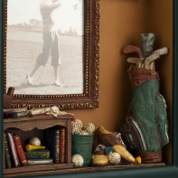 Foto rámeček golf retro 19x22,5x5cm