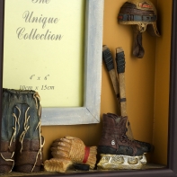 Foto rámeček hokej retro 19x22,5x5cm