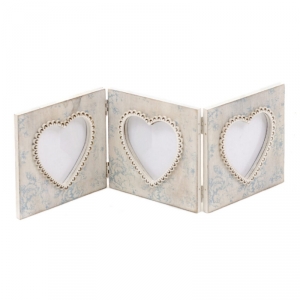 Foto rámeček na více fotek 3 srdíčka