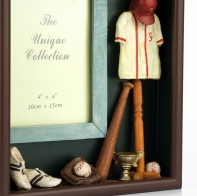 Fotorámeček baseball retro 19x22,5x5cm