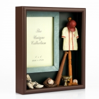 Fotorámeček baseball retro 19x22,5x5cm