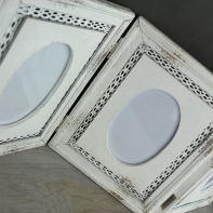 Fotorámeček dřevěný na tři fotografie 61×5×25cm