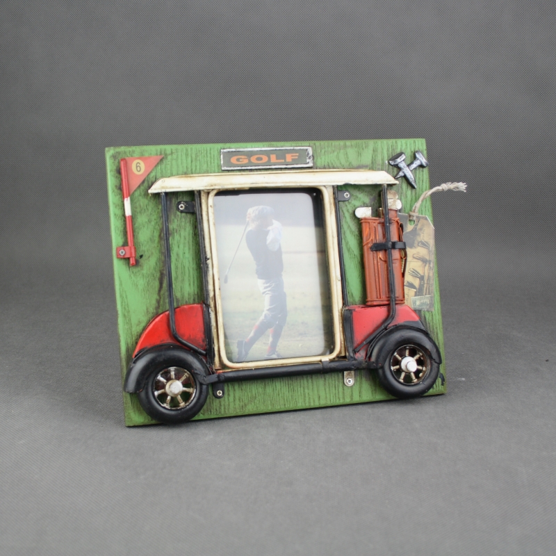 Fotorámeček golfový vozík 24,5x19,5cm