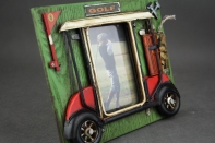 Fotorámeček golfový vozík 24,5x19,5cm