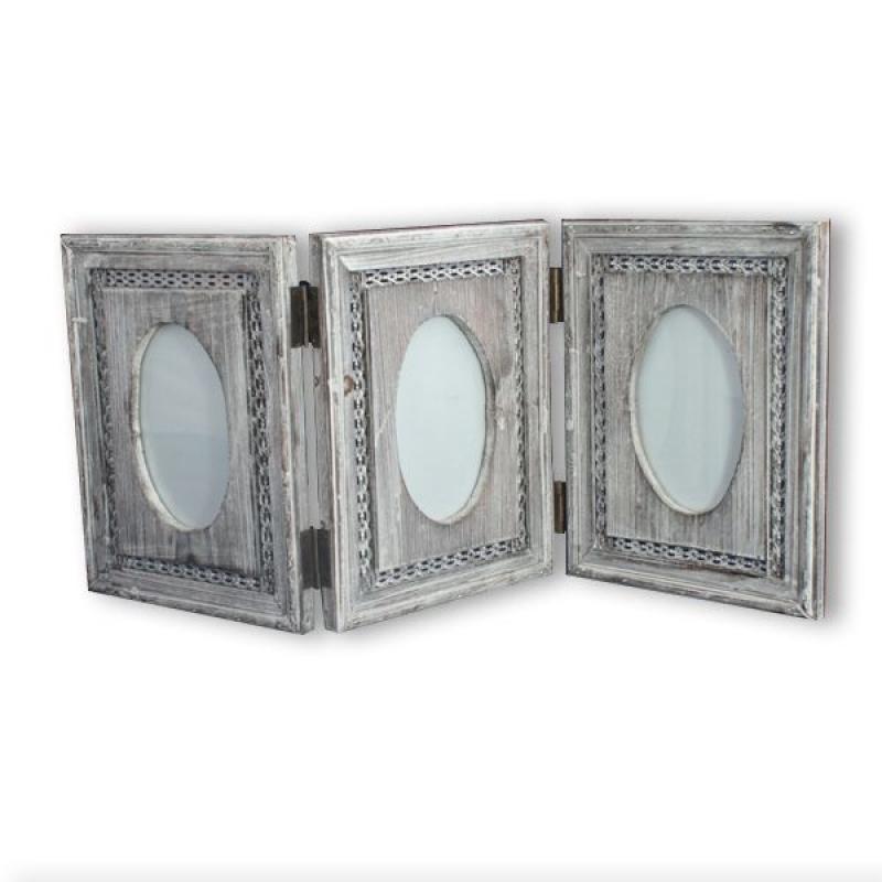 Fotorámeček na více fotek s patinou 61x25cm