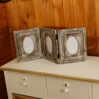 Fotorámeček na více fotek s patinou 61x25cm