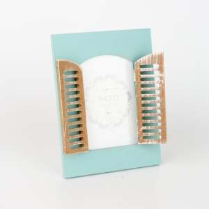 Fotorámeček s okenicí tyrkys 21x16cm