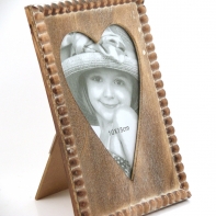 Fotorámeček Stella srdce 18,5x13cm dřevo