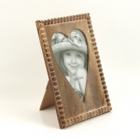 Fotorámeček Stella srdce 18,5x13cm dřevo