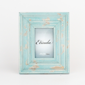 Fotorámeček tyrkysový s patninou 29x24x2cm 