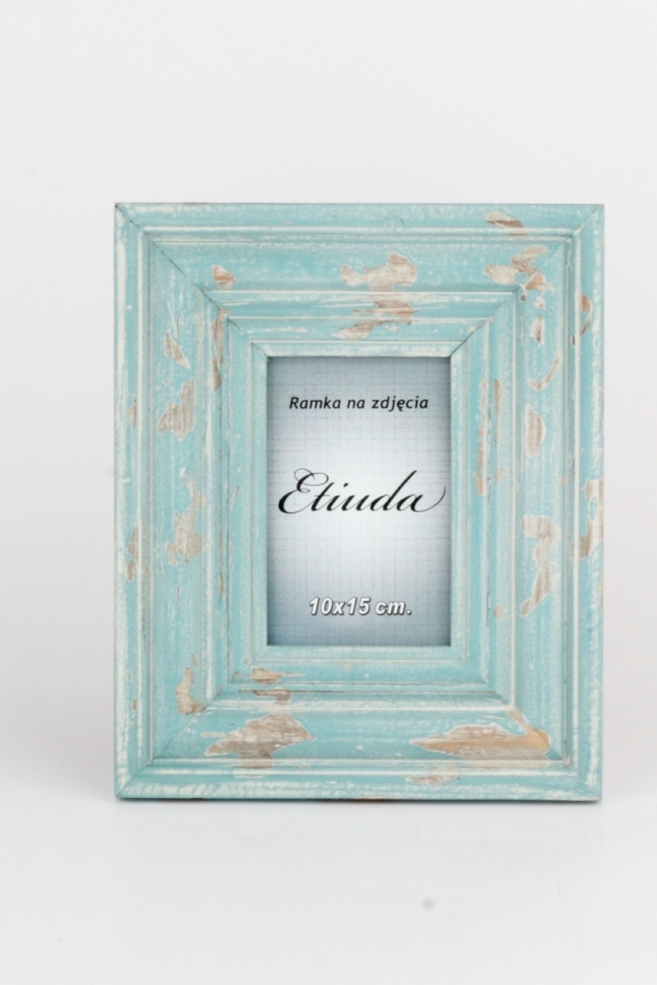 Fotorámeček tyrkysový s patninou 29x24x2cm 