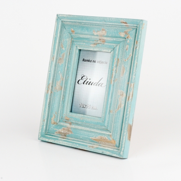 Fotorámeček tyrkysový s patninou 29x24x2cm 