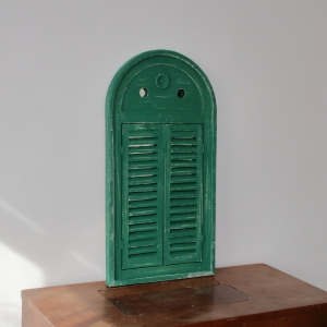 Francouzské zrcadlo s patinou 39 x 75cm 