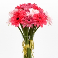 Gerbera svazek růžová 7 kusů 38cm