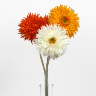 Gerbera umělá 70cm červená kytice 7 kusů