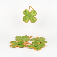 Girlanda čtyřlístek zelená  12cm