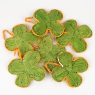 Girlanda čtyřlístek zelená  12cm