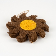 Girlanda kytka hnědá žlutá