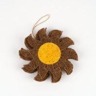 Girlanda kytka hnědá žlutá